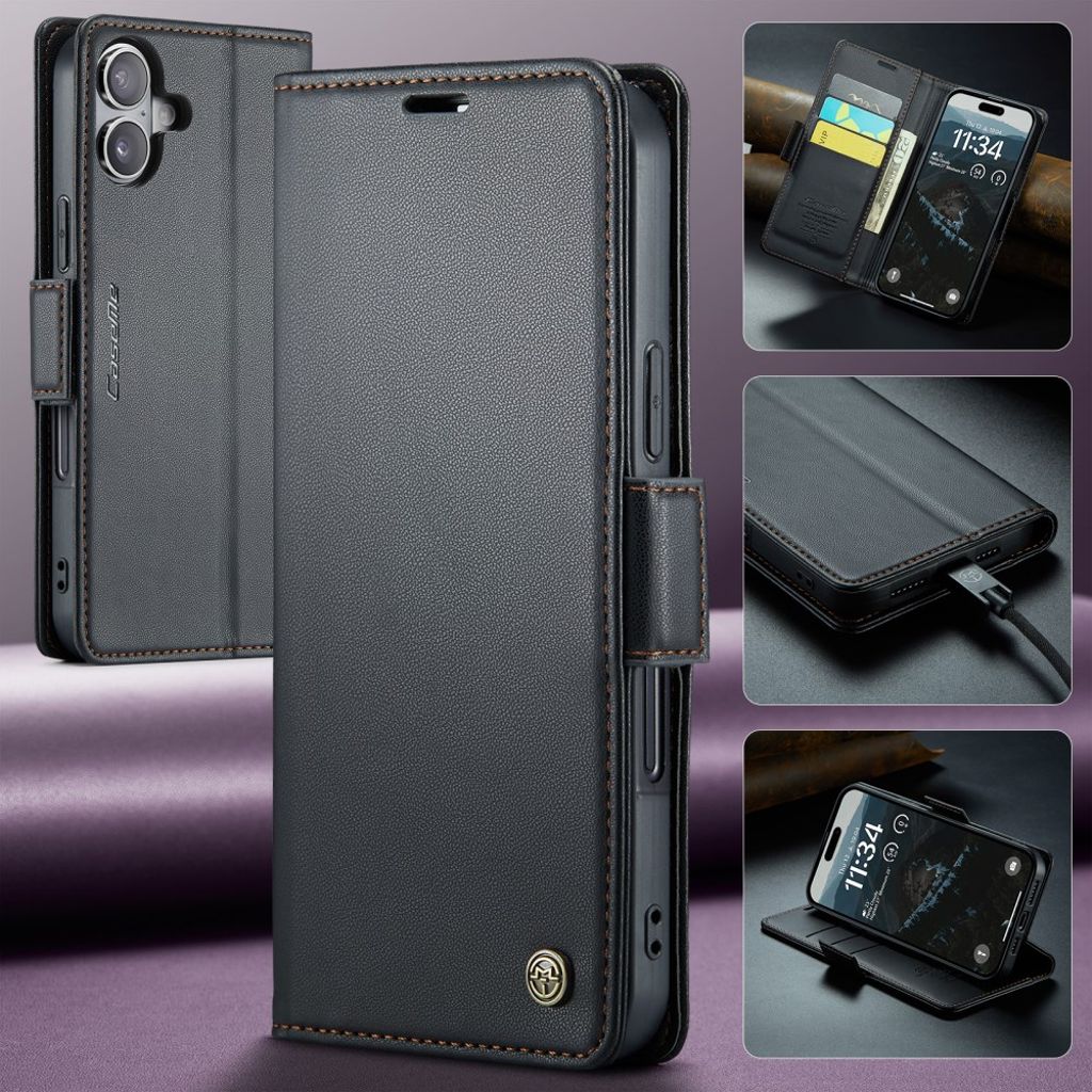 CASEME iPhone 17 Etui med Kortplads - Sort