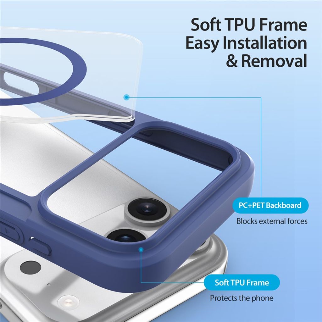 DUX DUCIS iPhone 17 Pro Max Cover with MagSafe - Blue