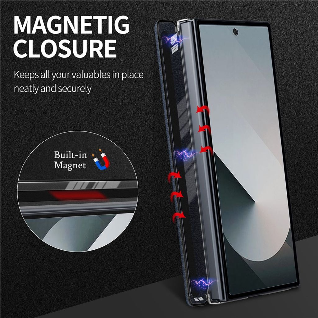 Samsung Galaxy Z Fold8 Ultra MagSafe Kuori PU-nahkaa - Vaaleanpunainen