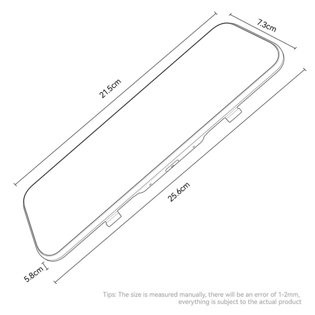 YESIDO KM24 -peruutuspeilikamera autoon, jossa on Carplay – Android Auto, AirPlay-näyttö