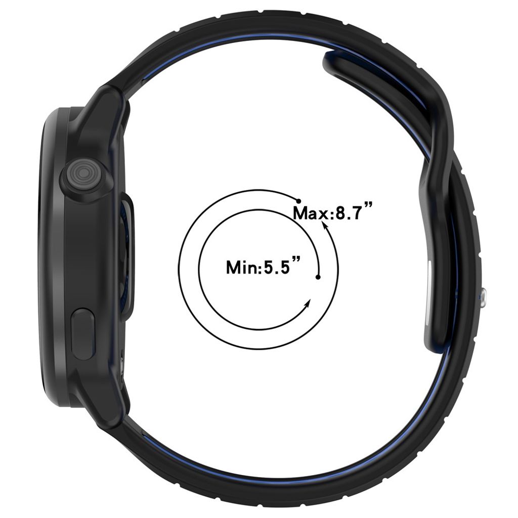 Garmin Vivoactive 6/Approach S50/Venu etc. Urrem – Grøn/Sort