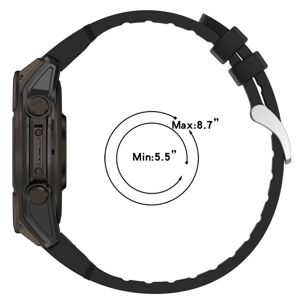 Garmin Quatix 8/Enduro 3/Fenix 8 etc. Klockarmband – Mörkblå