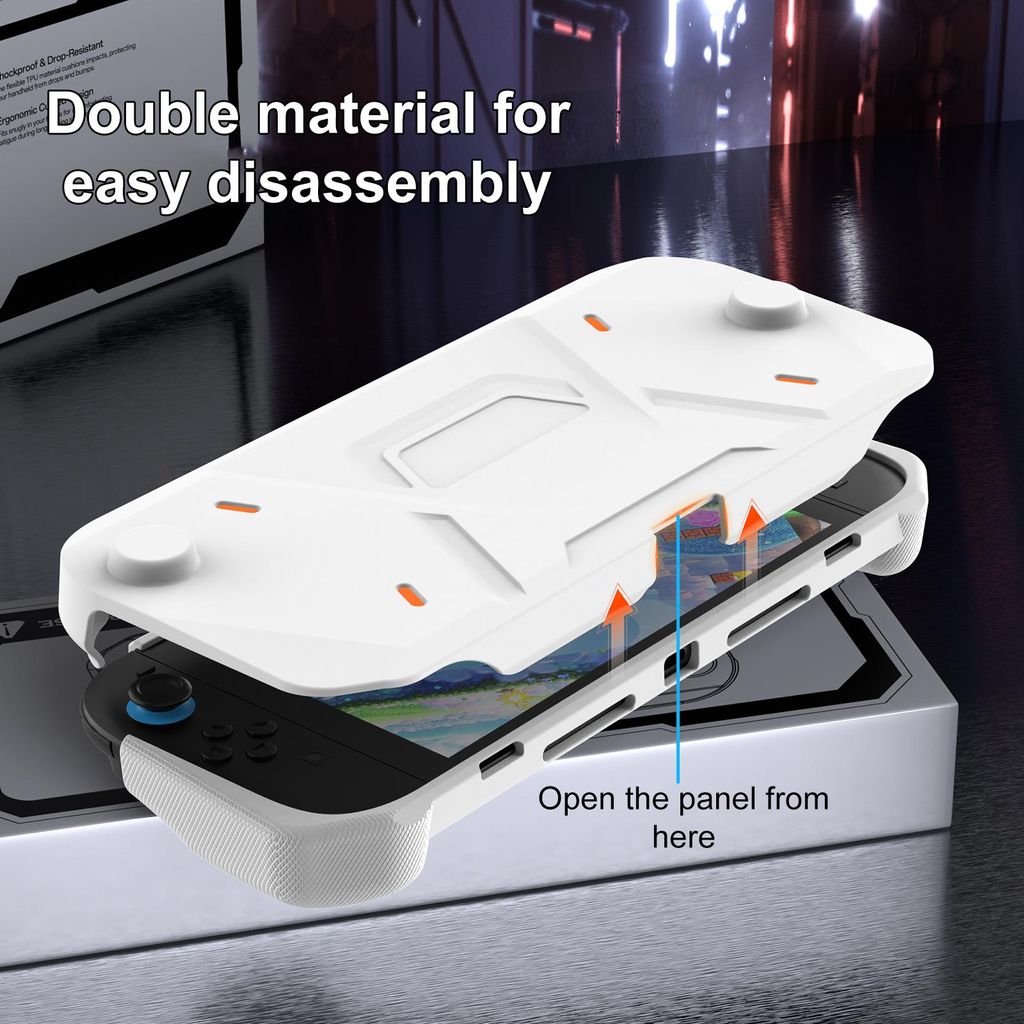 XDcase Nintendo Switch 2 beskyttelsesdeksel – hvit
