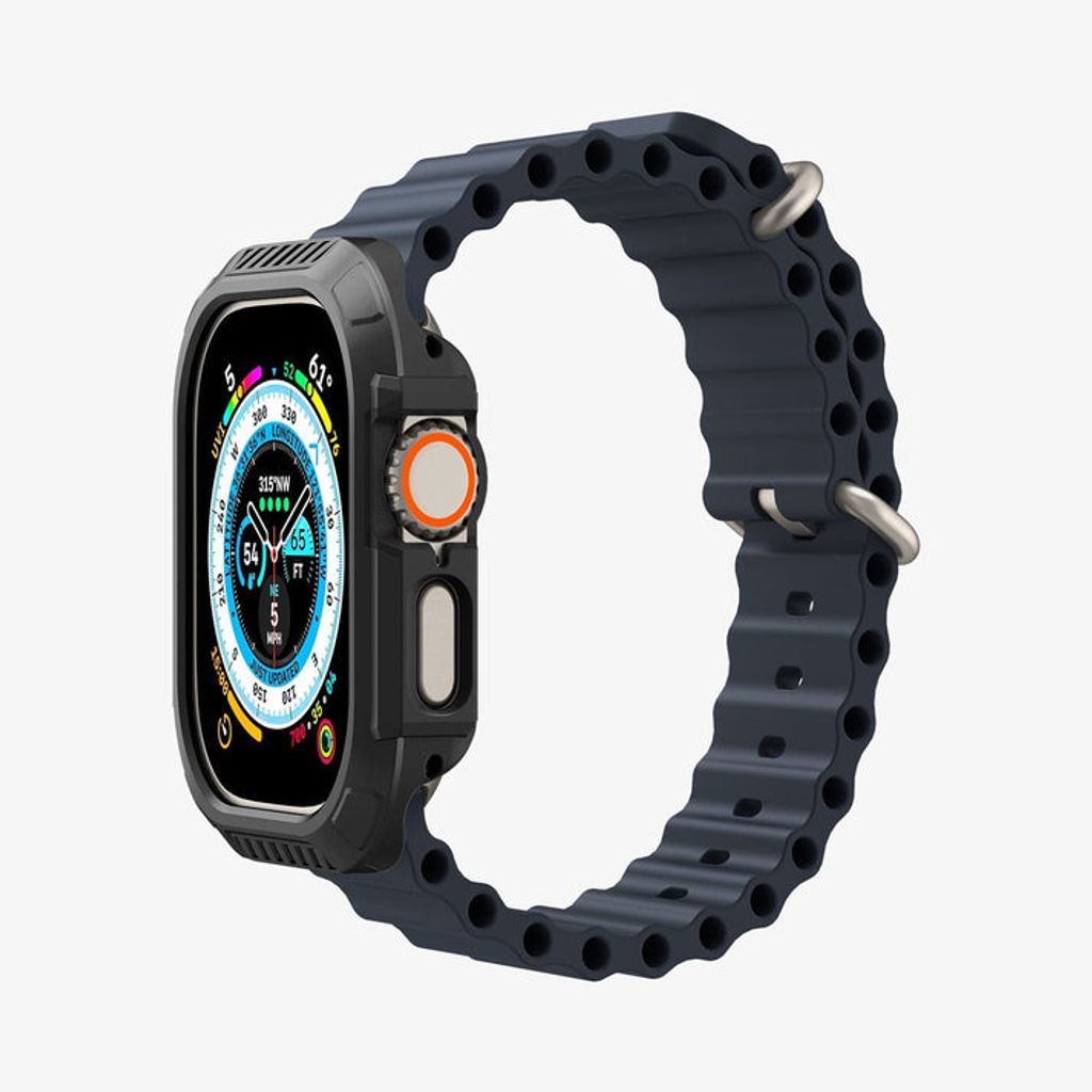 Spigen Apple Watch Ultra 4/3/2/1 49mm kuori Lock Fit - Musta