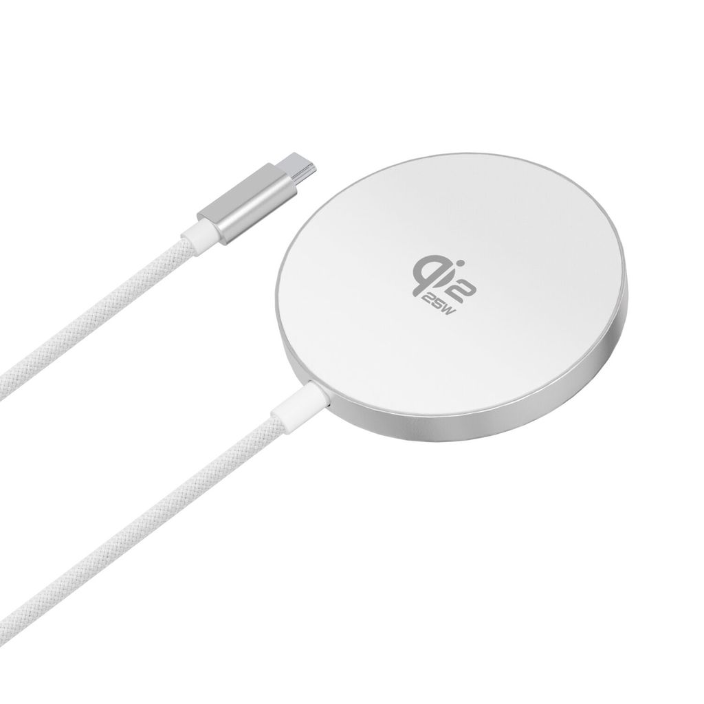4Smarts Qi2 MagSafe Trådlös laddare 25W, 1,5m – Vit