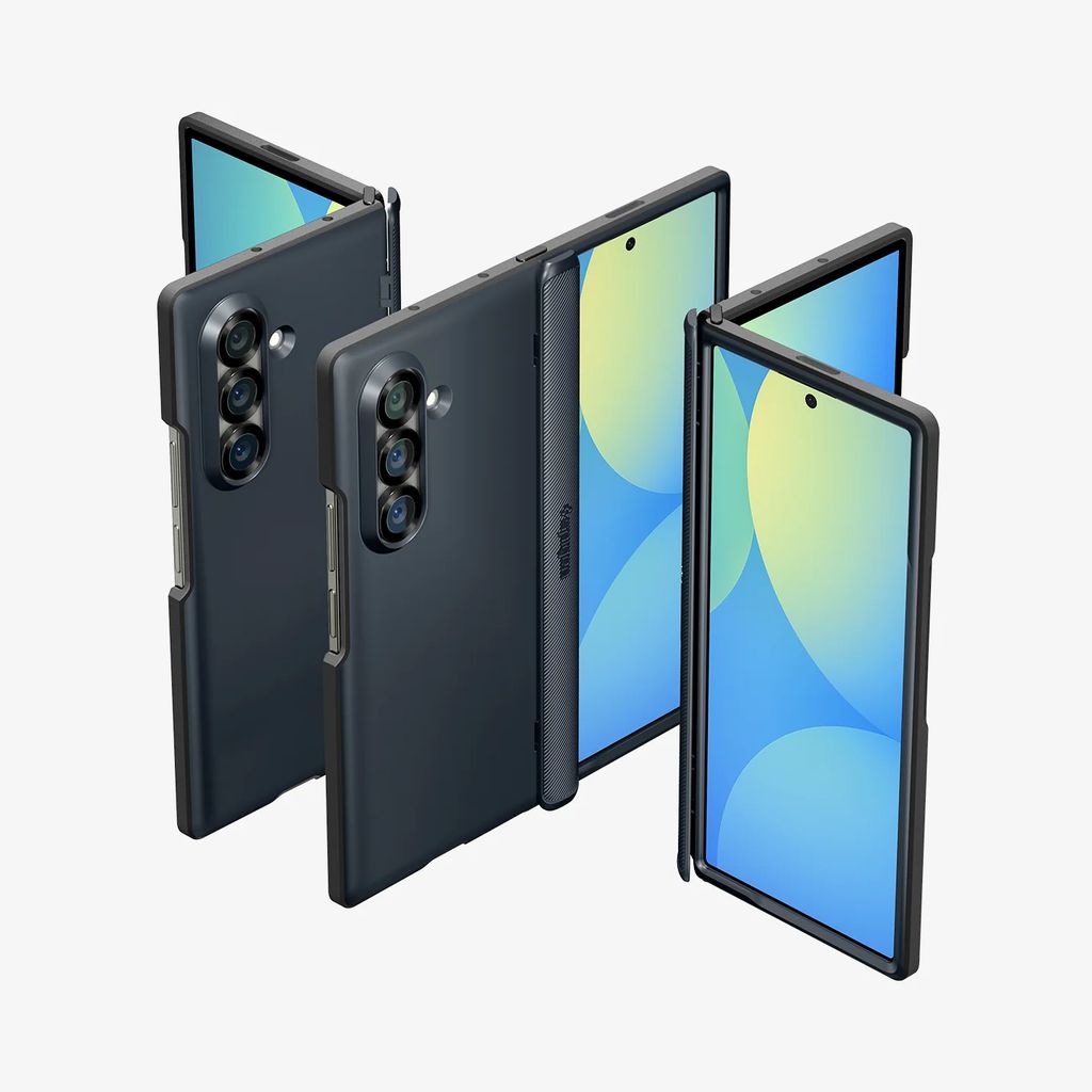 Spigen Slim Armor Pro MagSafe Skal till Samsung Galaxy Z Fold 7 - Metal Slate