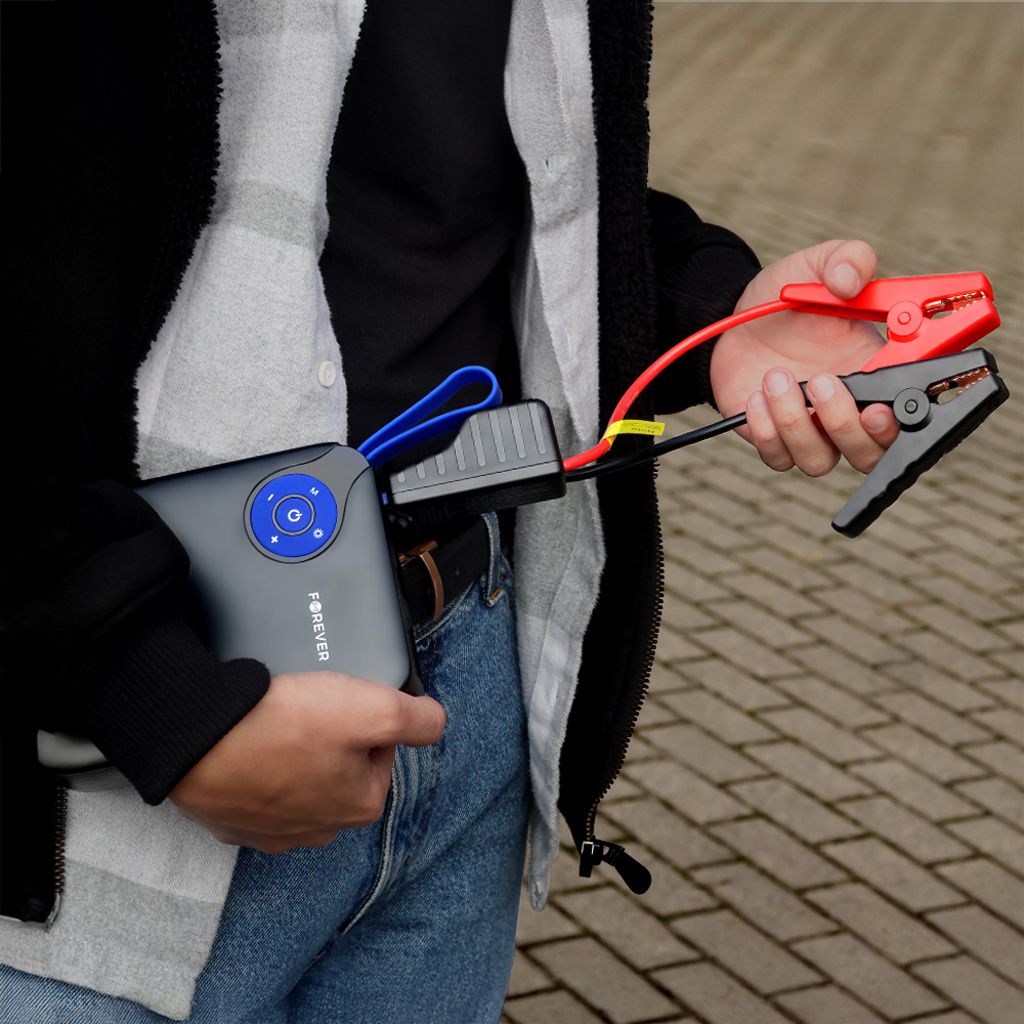 Forever jump starter 4in1 JS-400 26.64Wh – Svart / Blå