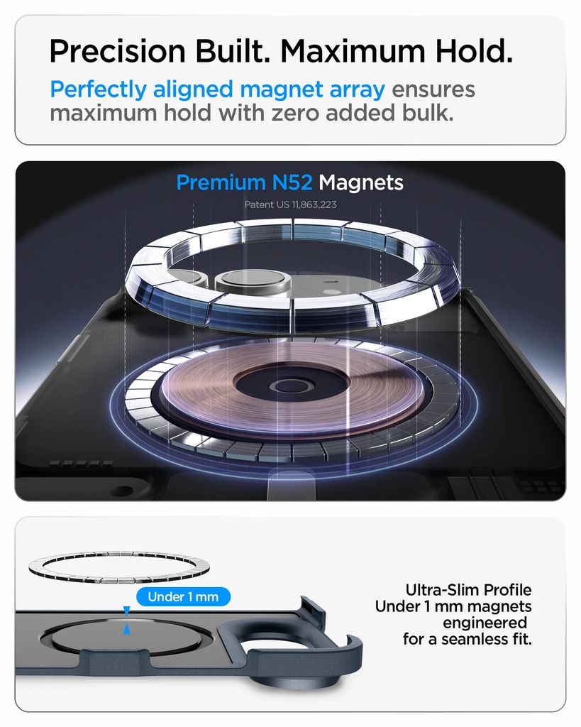 Spigen Tough Armor Pro MagFit Skal till iPhone Duo - Metal Slate