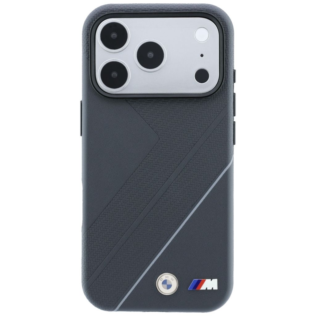 BMW M Tire Track with Silver Line MagSafe -kuori till iPhone 18 Pro/17 Pro - Harmaa