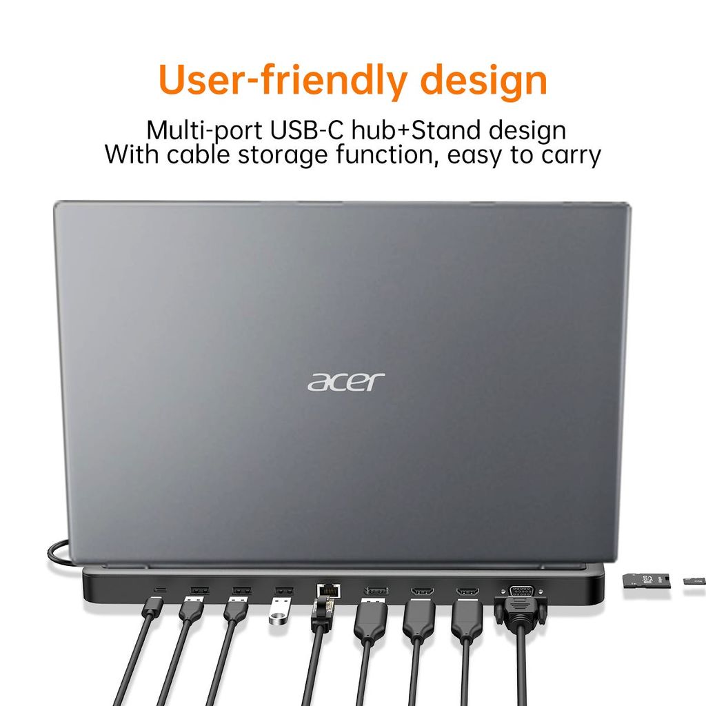 Acer USB-C 13-i-1 Dokkingstasjon