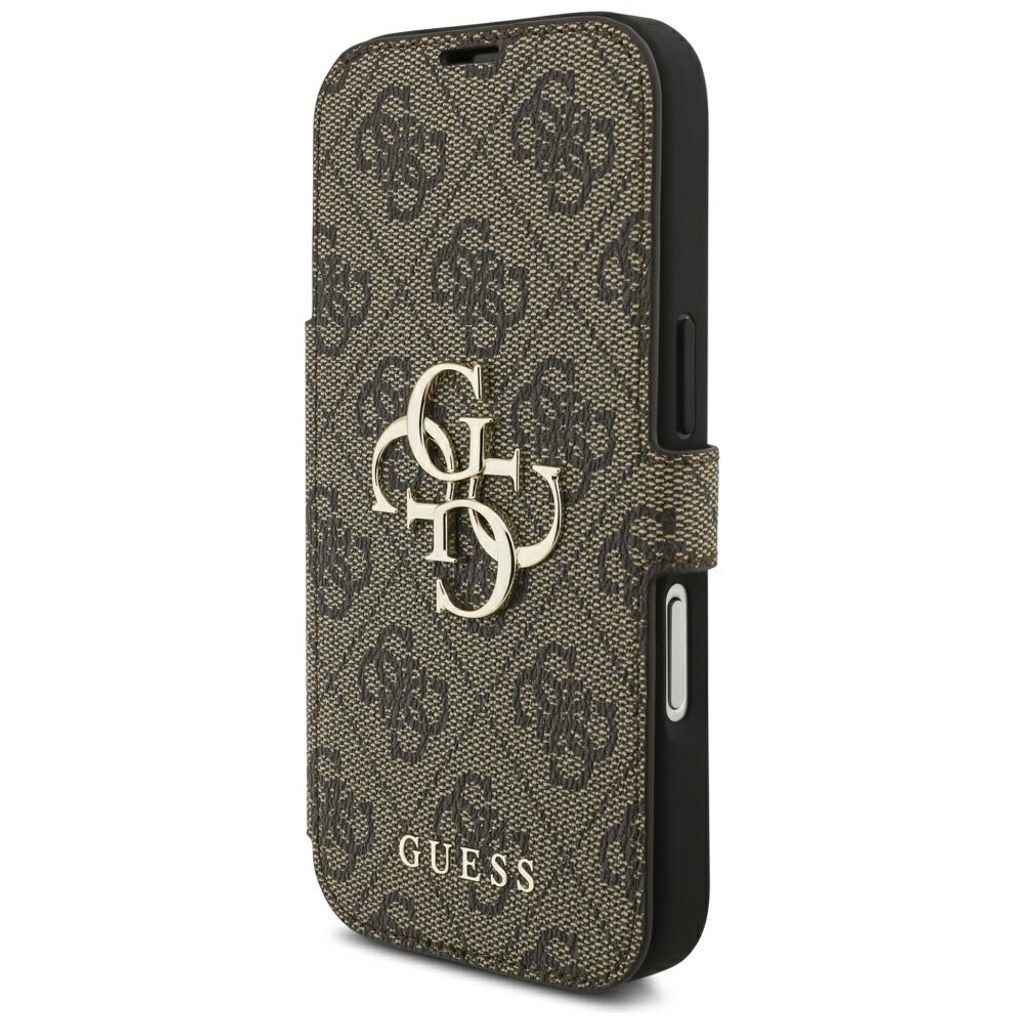 Guess 4G Metal Logo -kotelo iPhone 18 Pro Max/17 Pro Max:lle - Ruskea