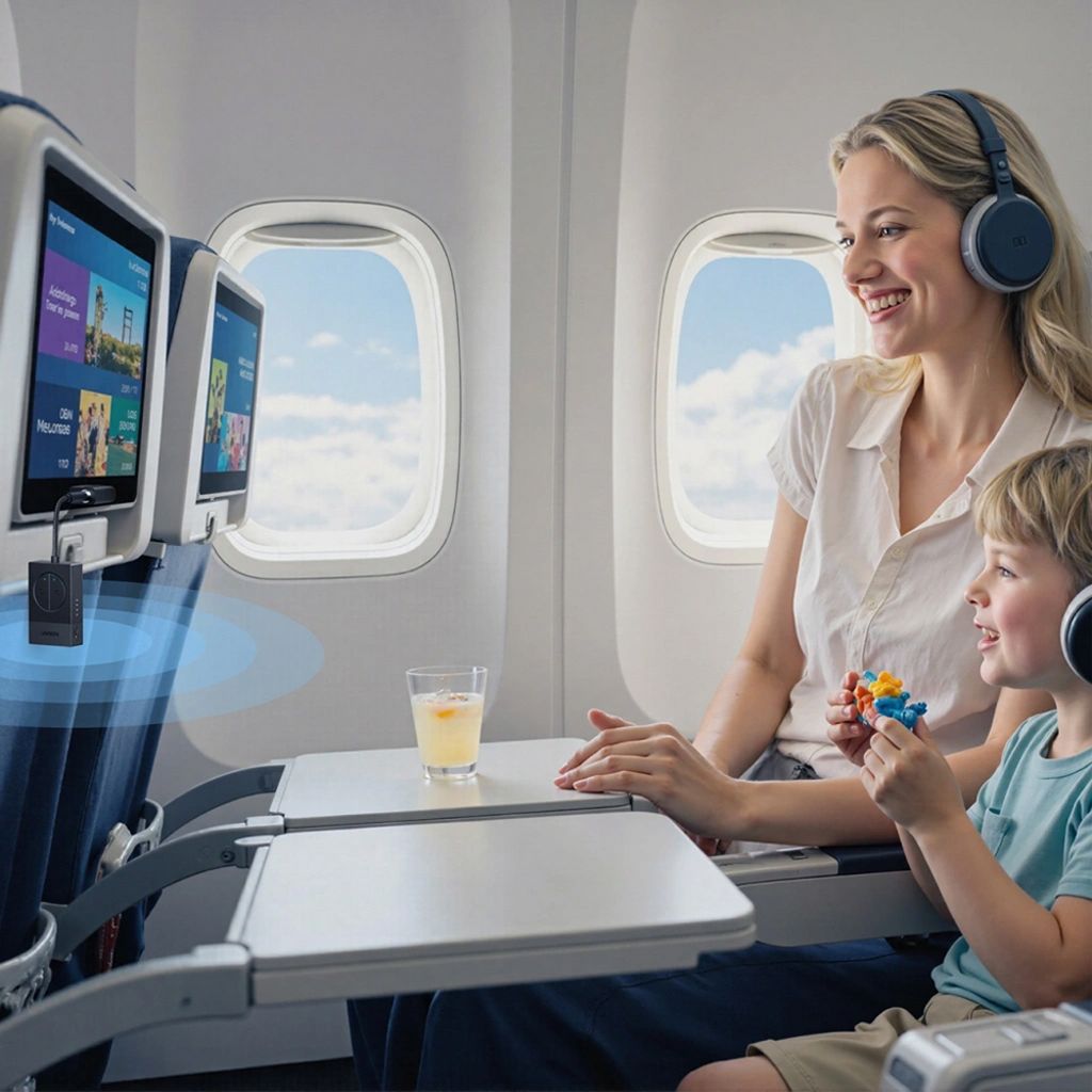 UGREEN BT305 Bluetooth-sändare med flygplansadapter – Svart