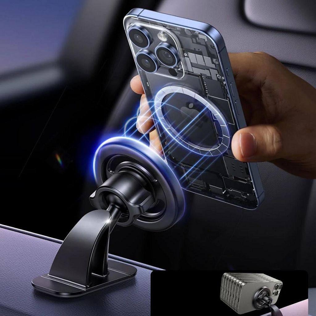 UGREEN LP986 magnetisk telefonholder til bil, universal - sort