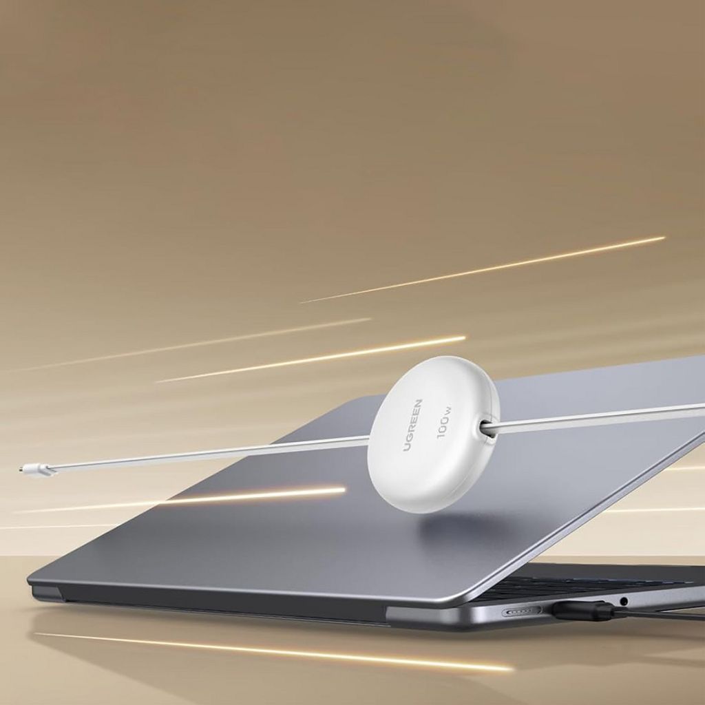 UGREEN USB-C - USB-C PD -pikalatauskaapeli, jatkettava, 100 W – valkoinen