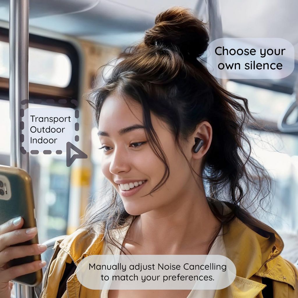 Anker Soundcore P30i trådløse in-ear hovedtelefoner med ANC - sort