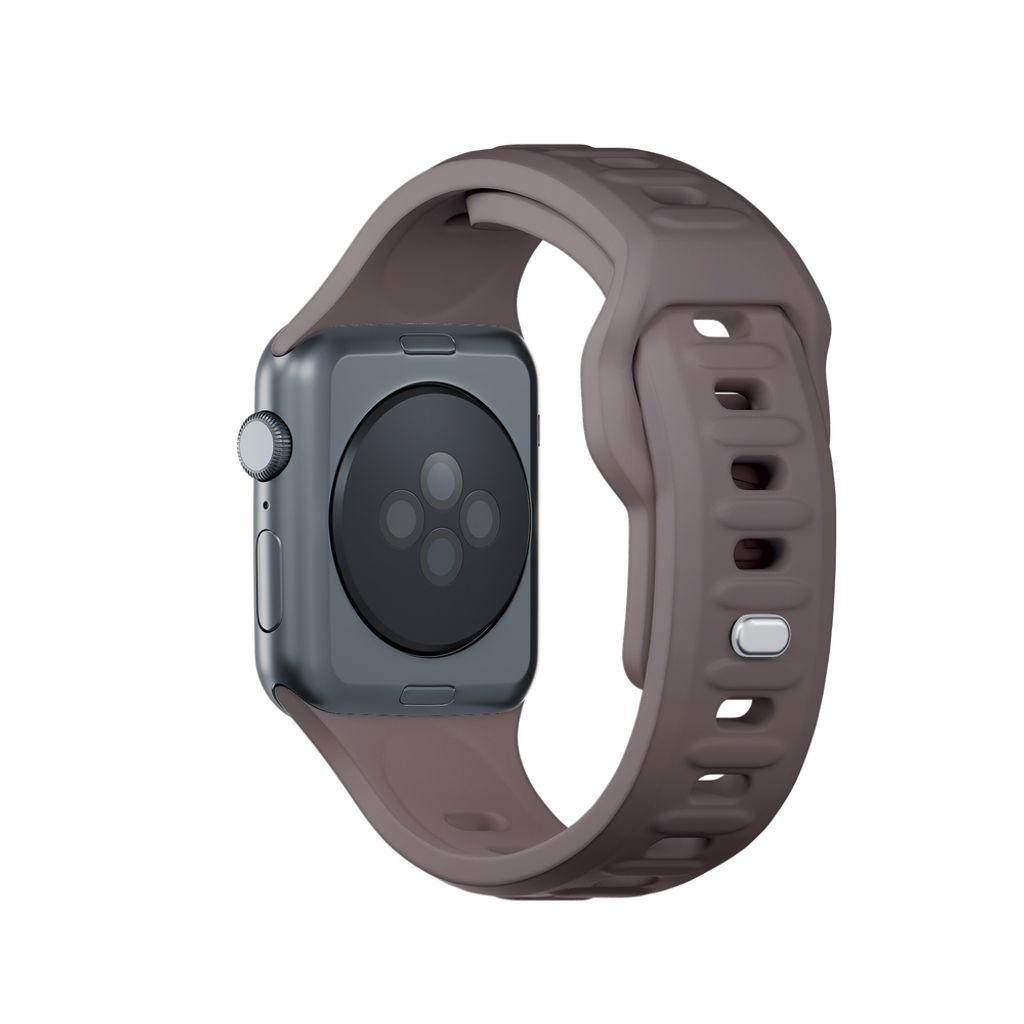 3mk Silikoni Kellonranneke Apple Watch 38/40/41mm  - Tummanharmaa