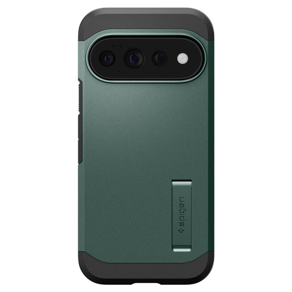 Spigen Tough Armor MagSafe -kuori till Google Pixel 11 Pro - Tummanvihreä