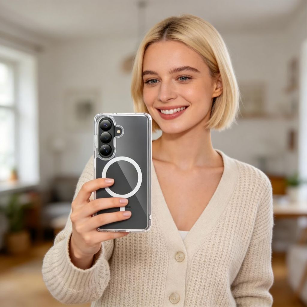 Tech-Protect FlexAir Hybrid MagSafe Cover til Samsung Galaxy S26 - Gennemsigtig