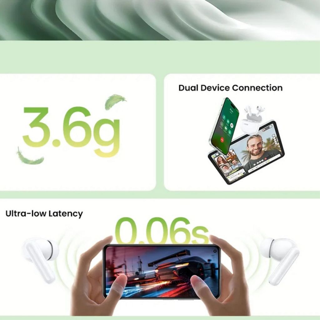 UGREEN HiTune P3 Trådløse Øretelefoner – Hvide