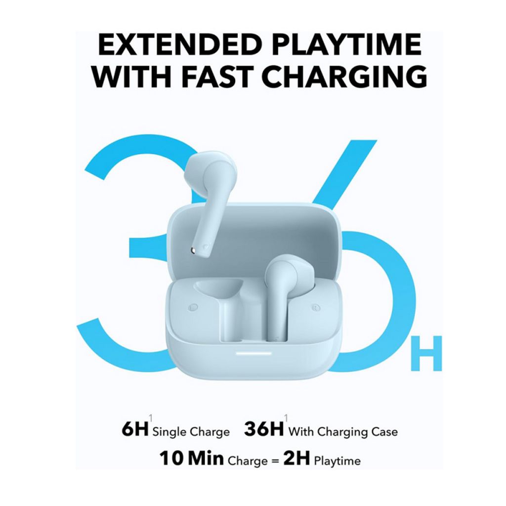 Anker Soundcore K20i trådlösa hörlurar in-ear – Blå