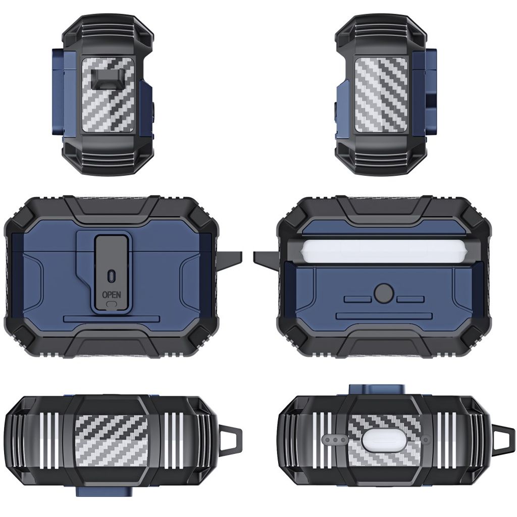 Apple AirPods Pro 3 Cover med Krog - Sort