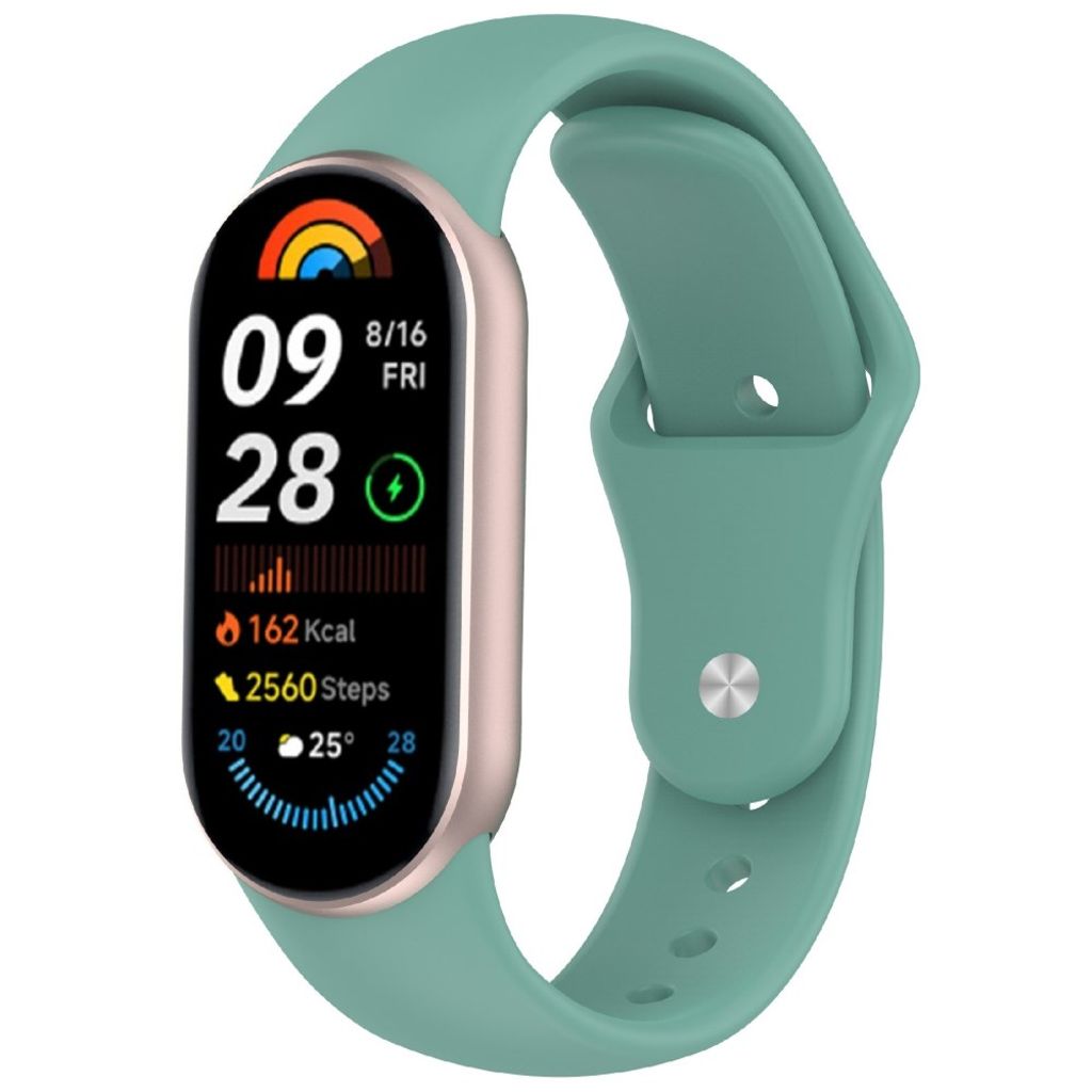 Xiaomi Smart Band 10/9/8 Kellonranneke Silikoni – Vihreä