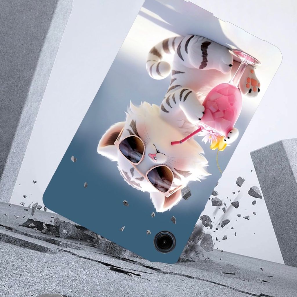 Samsung Galaxy Tab A11/A9 Cover med tryk - Tiger