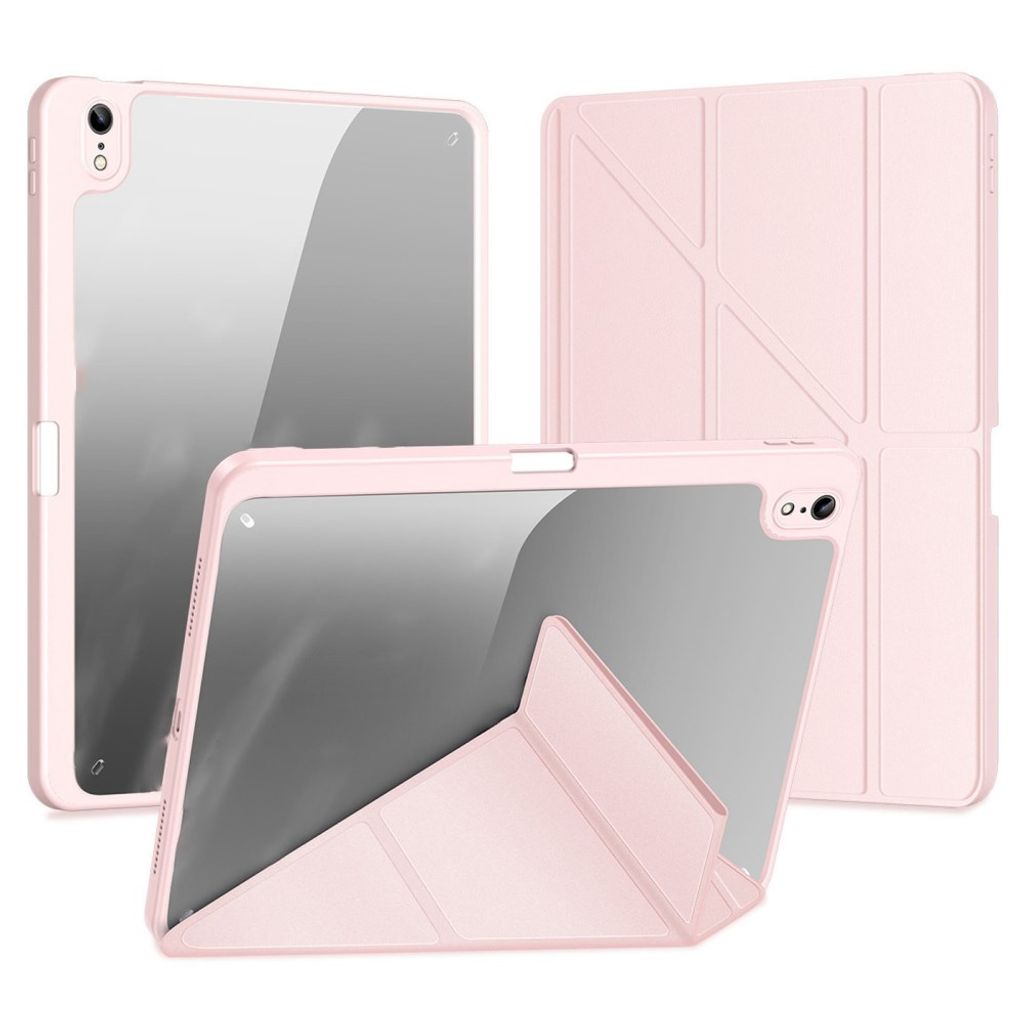 Dux Ducis iPad A16 11" 2025/10.9" 2024 Flip cover med aftagelig beskyttelse/standfunktion - Lyserød