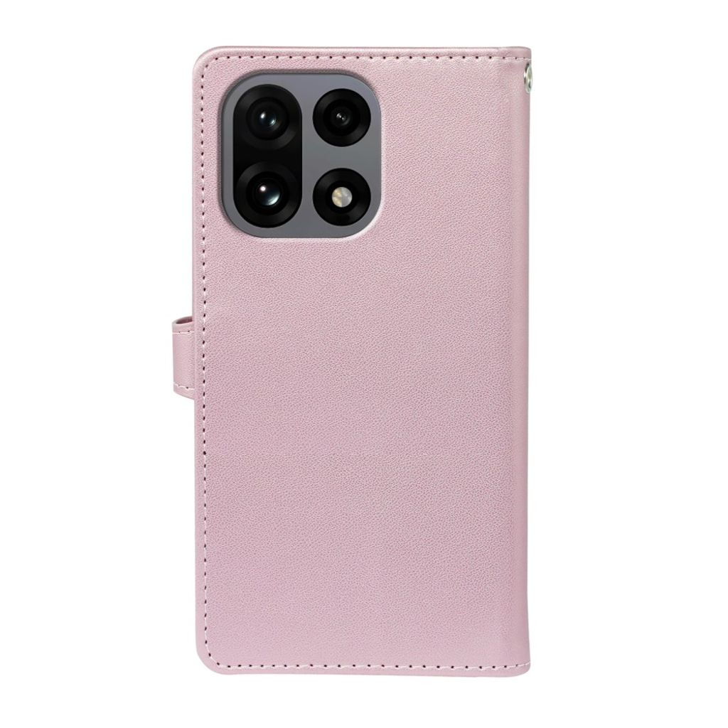 OnePlus 15 Wallet Cover 9 Card Slots Stand - Rose Gold