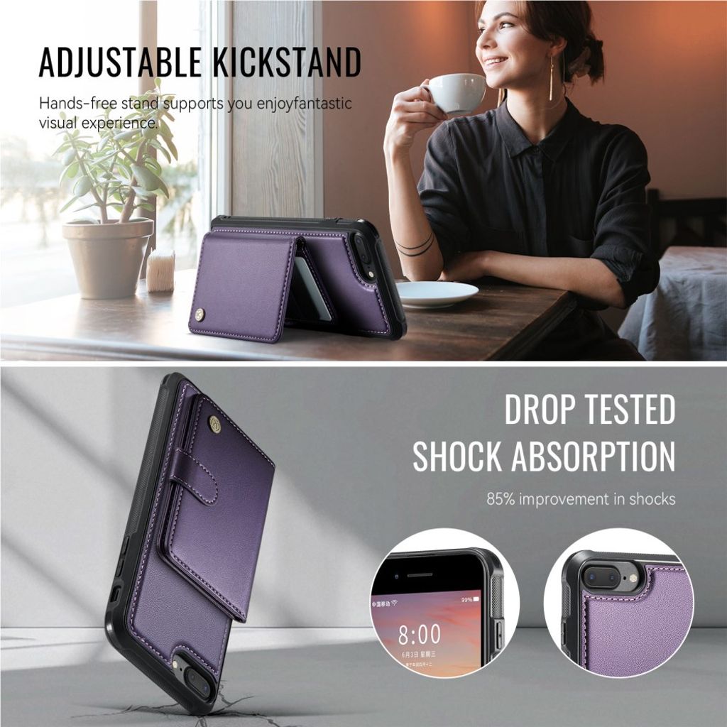 JEEHOOD iPhone 7 Plus / 8 Plus Cover med MagSafe - Lilla