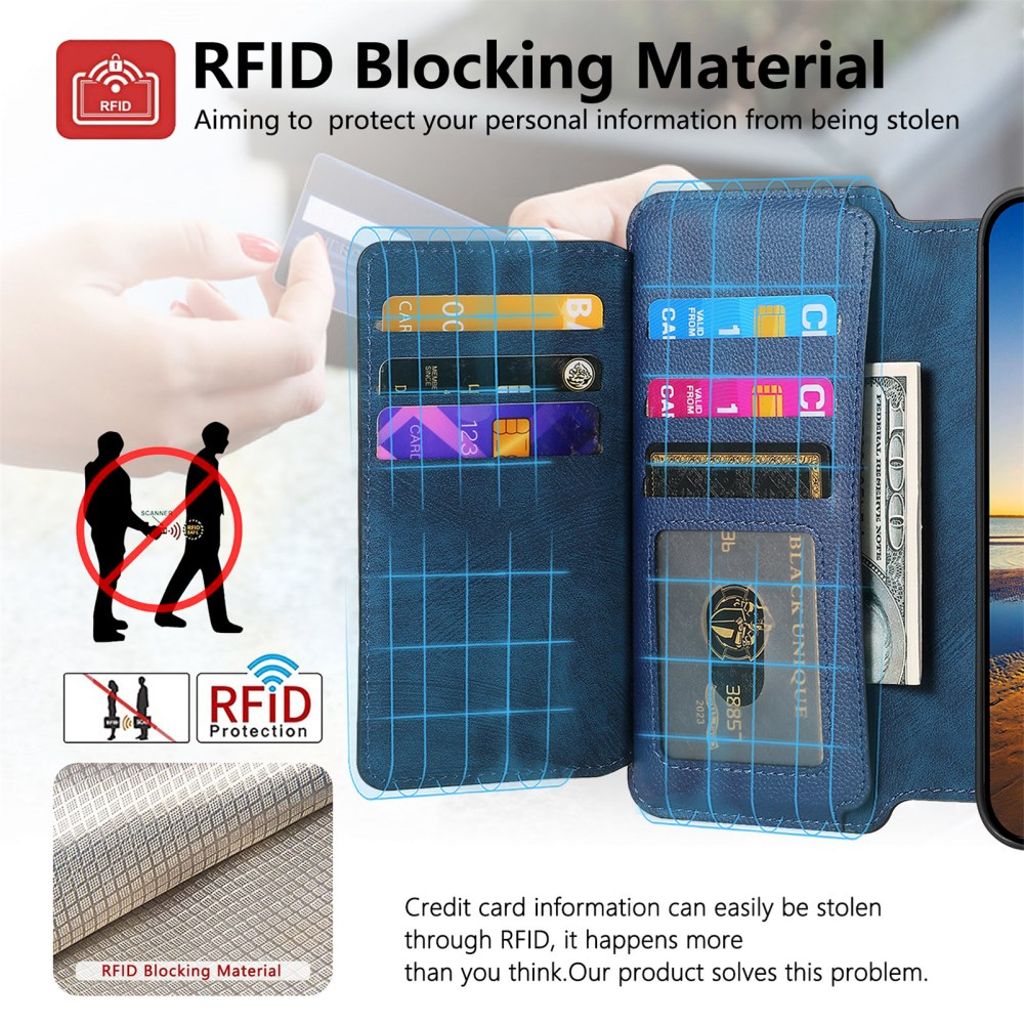 CASENEO iPhone 16 Plus Cover with Stand - Dark blue