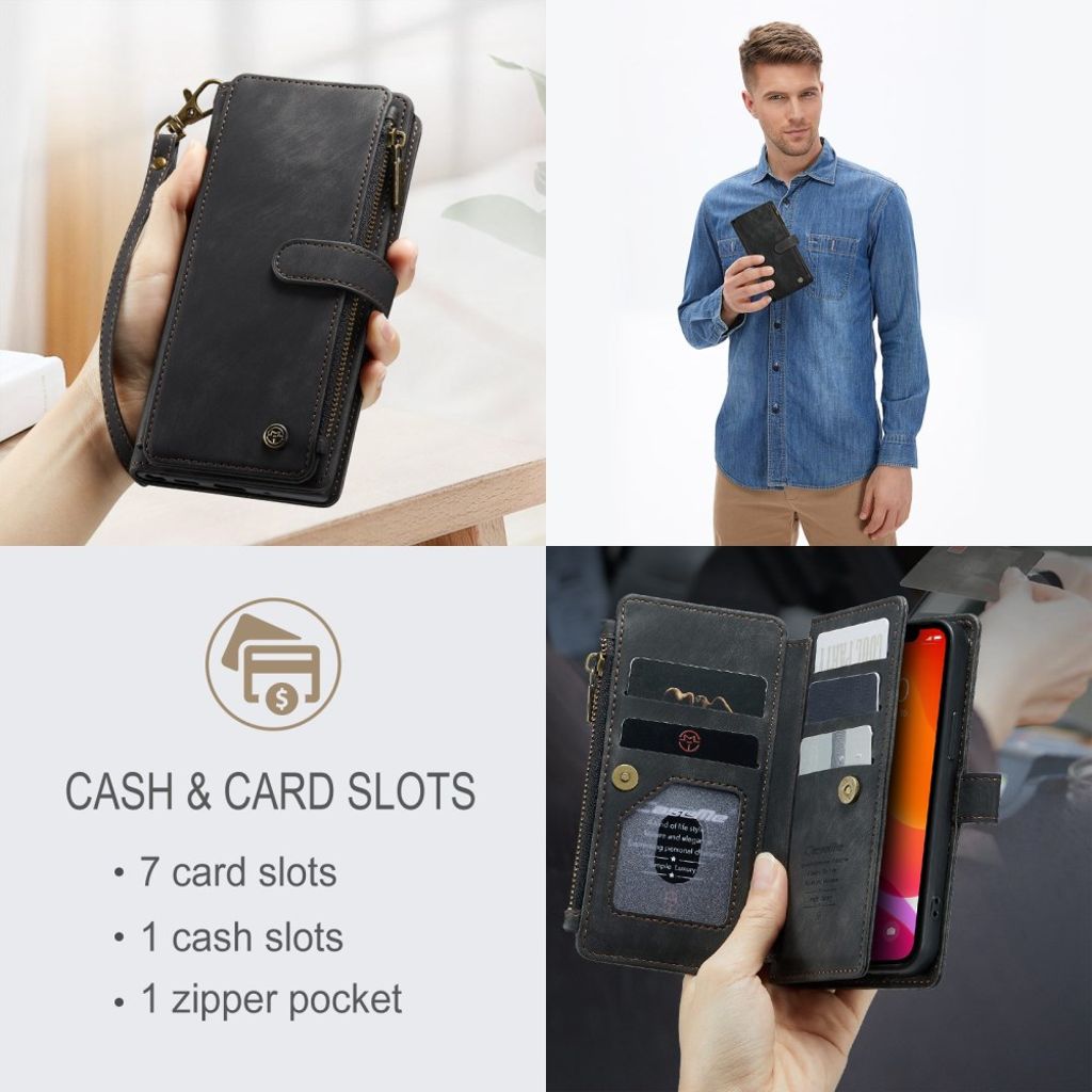 CASEME iPhone 12 Mini Cover with Stand - Black