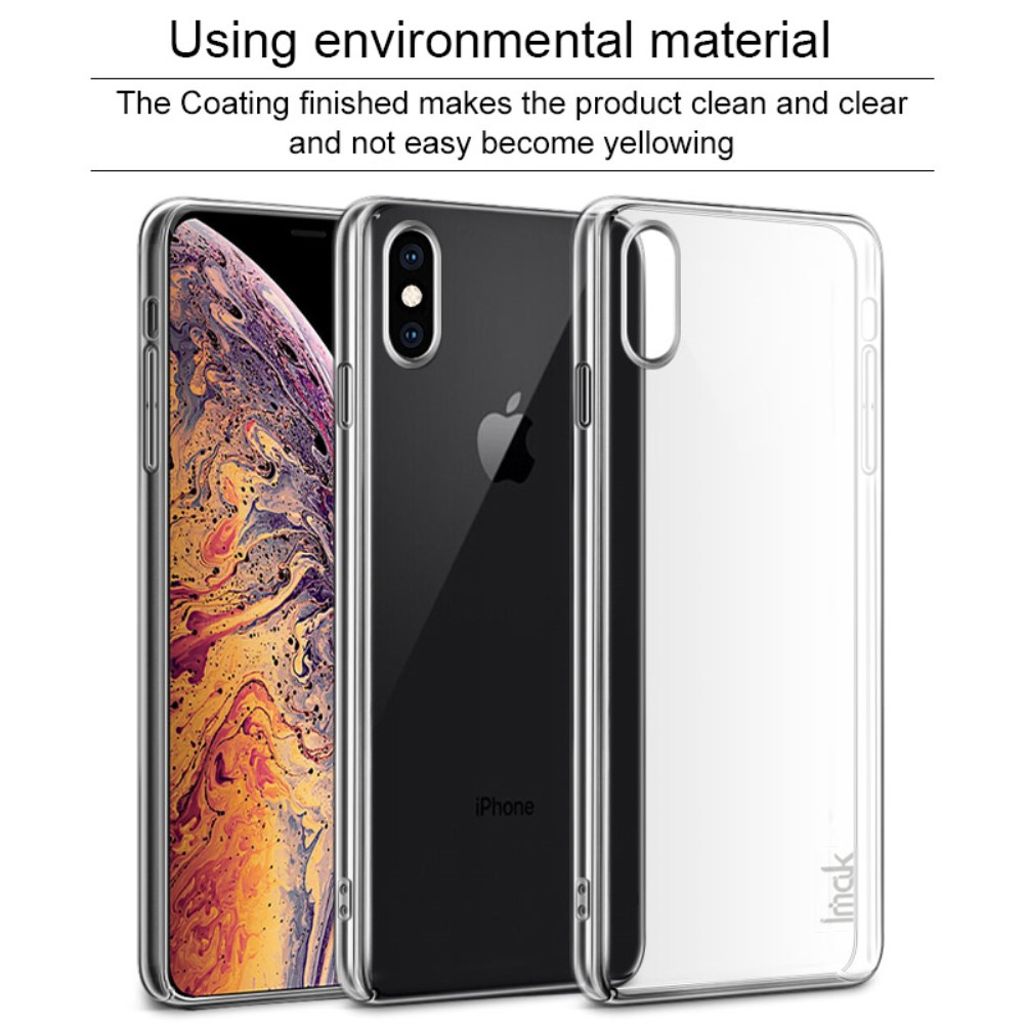 IMAK iPhone XS Max Cover med Skærmbeskyttelse – Gennemsigtig