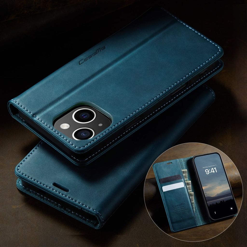 CASEME iPhone 13 mini Lompakkokotelo RFID-estävä Jalusta – Vihreä