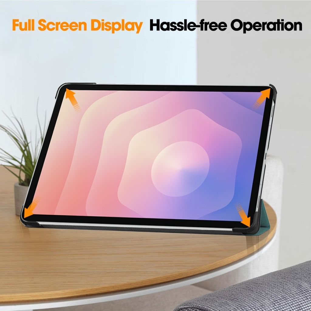 Samsung Galaxy Tab S11 Deksel med Stativ – Svartgrønn