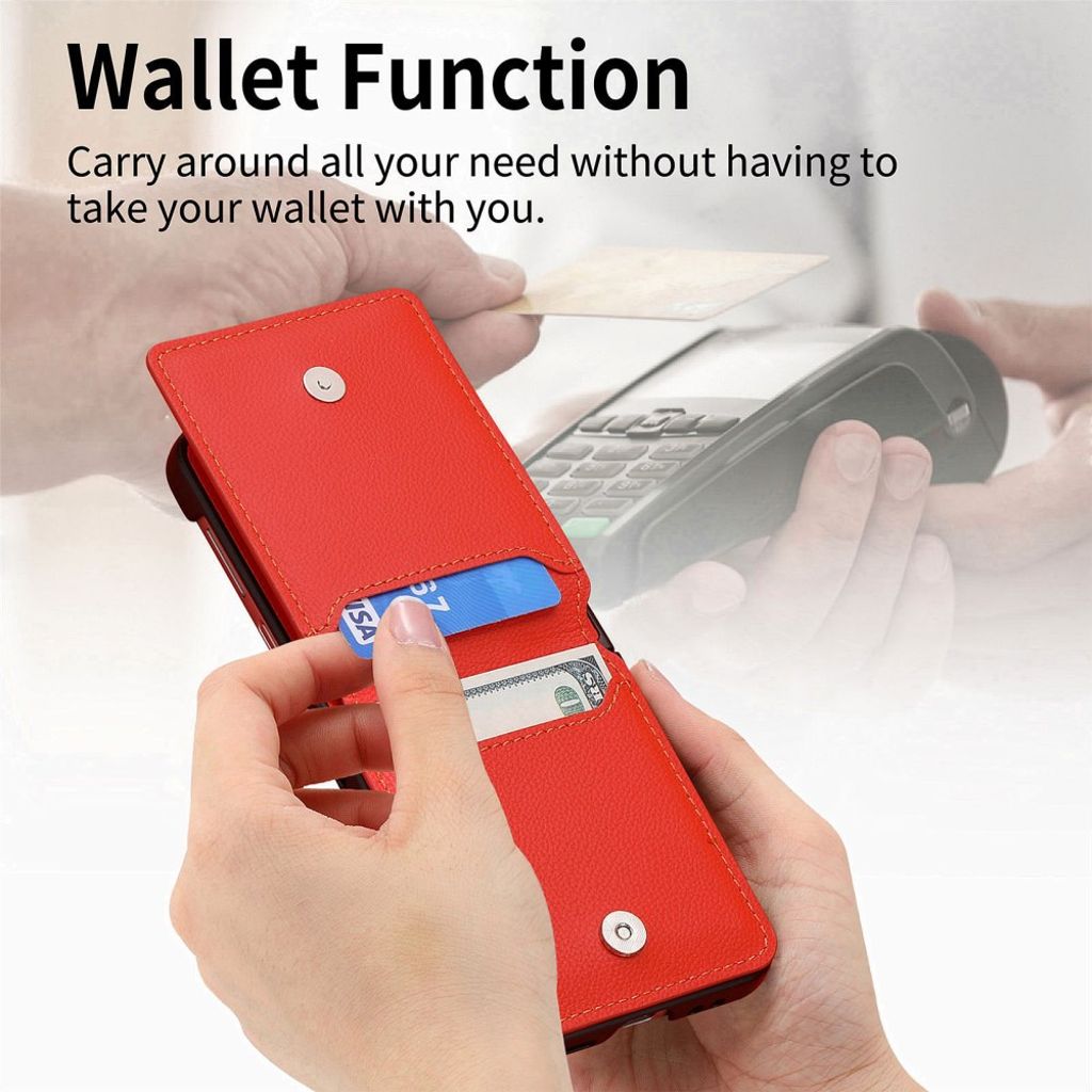 Samsung Galaxy Z Flip7 5G cover med ringholder - Orange