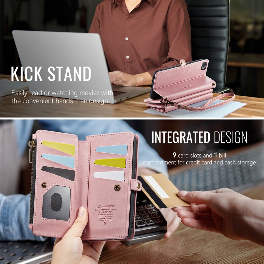 CASEME iPhone 6 Plus / 7 Plus / 8 Plus Kotelo - Vaaleanpunainen