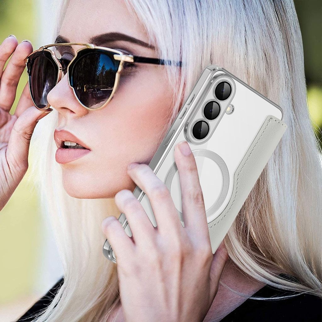 Samsung Galaxy S26 Plus Lommeboketui RFID-blokkerende – Titan grå