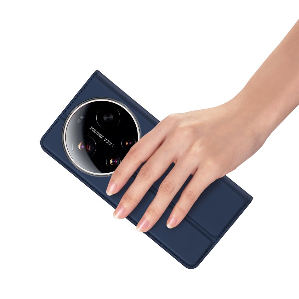 DUX DUCIS Xiaomi 17 Ultra 5G Lommeboketui Kortholder/Stativ – Blå