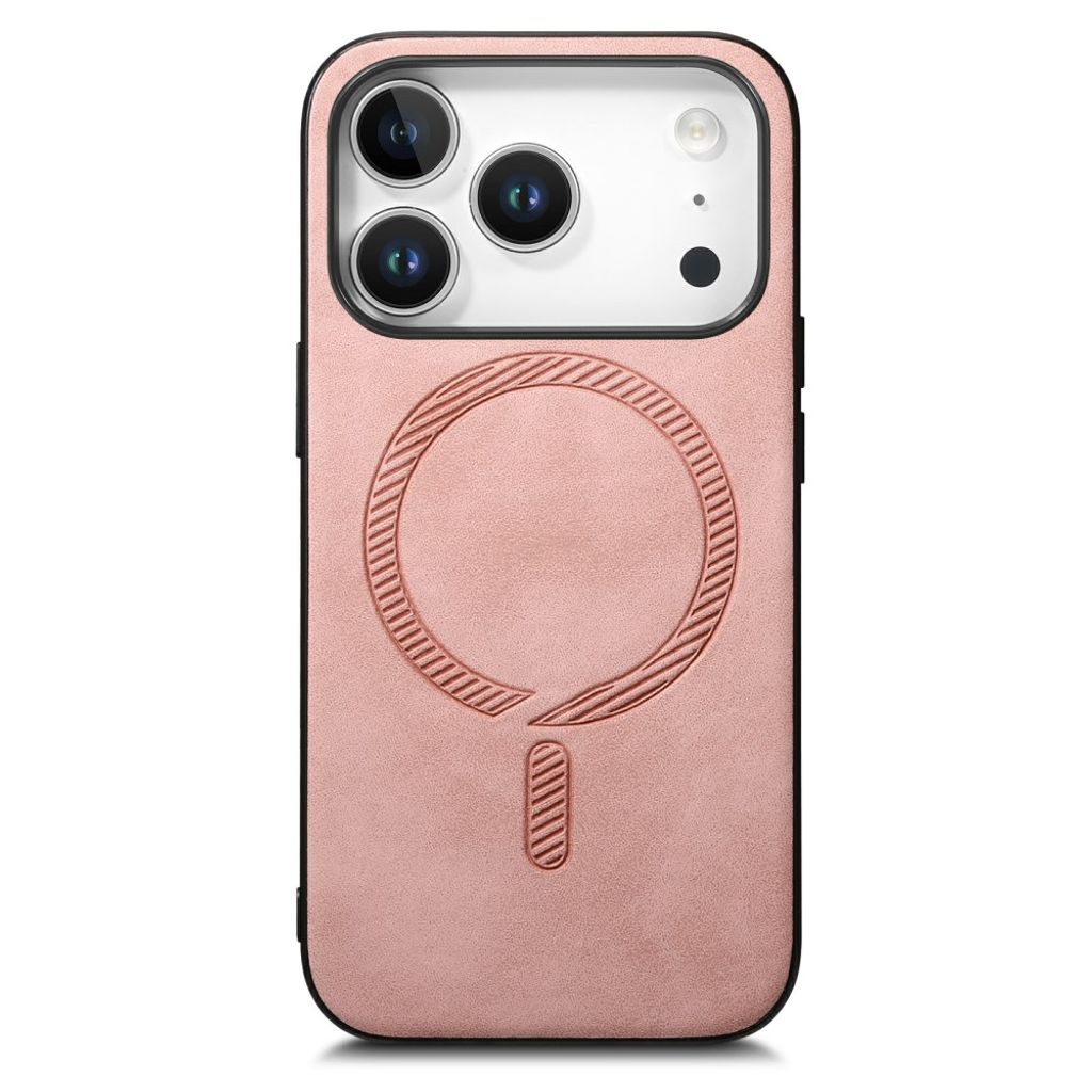 iPhone 18 Pro & iPhone 17 Pro Cover PU Læder MagSafe kompatibel - Lyserød