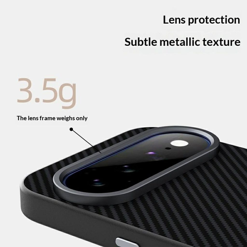 ABEEL Google Pixel 11 Pro MagSafe deksel i karbonfibertekstur - Svart
