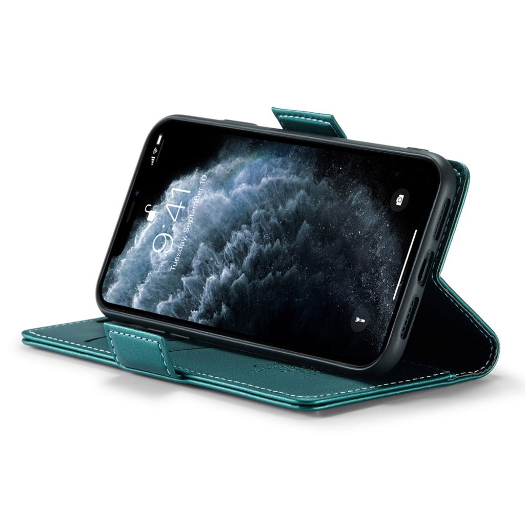 CASEME iPhone 11 Pro Max Plånboksfodral RFID-blockerande – Grön