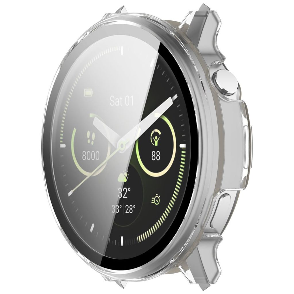 Garmin Venu 4 41mm Skal med Skärmskydd i Härdat Glas – Transparent