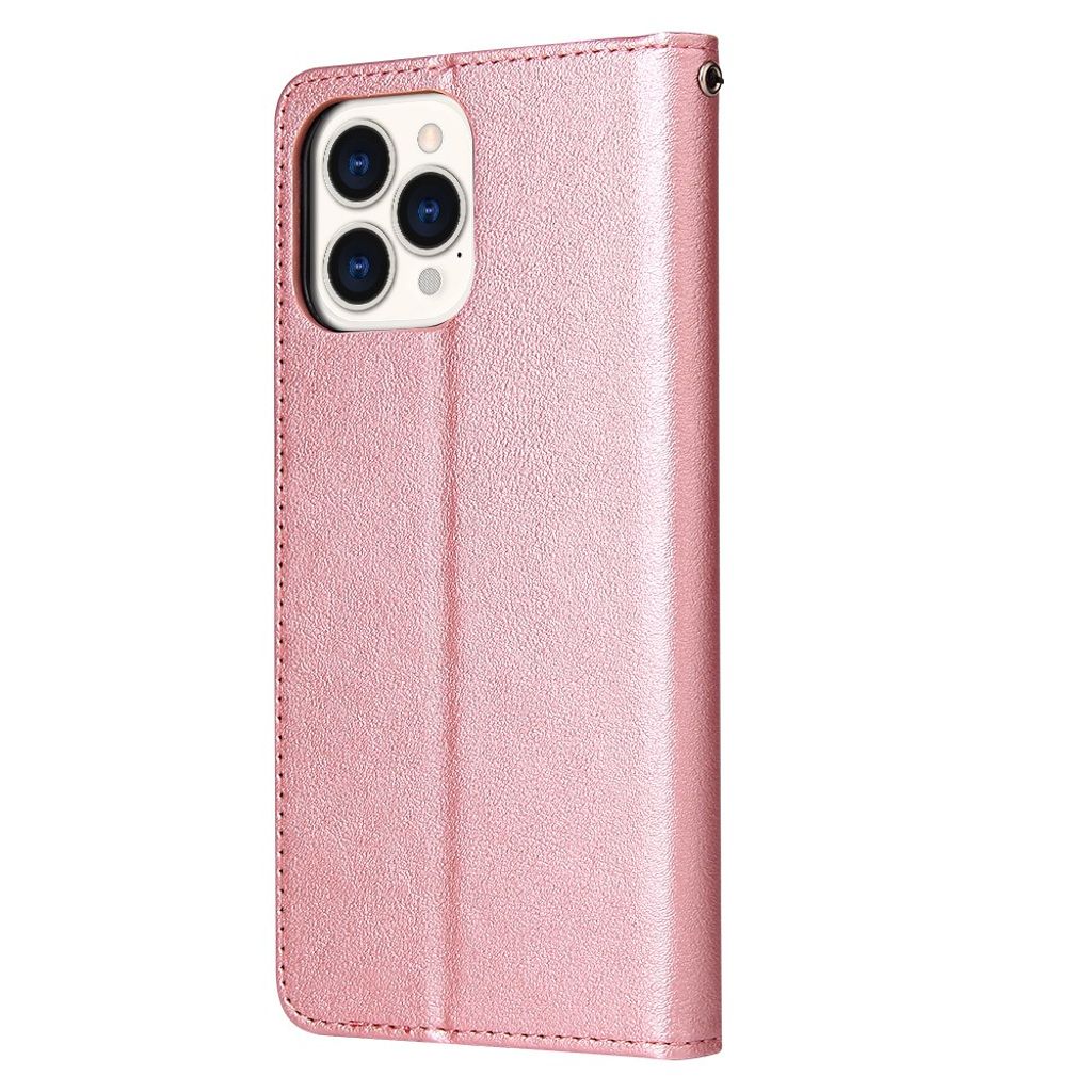 iPhone 11 Pro Max Plånboksfodral Stativ – Roséguld