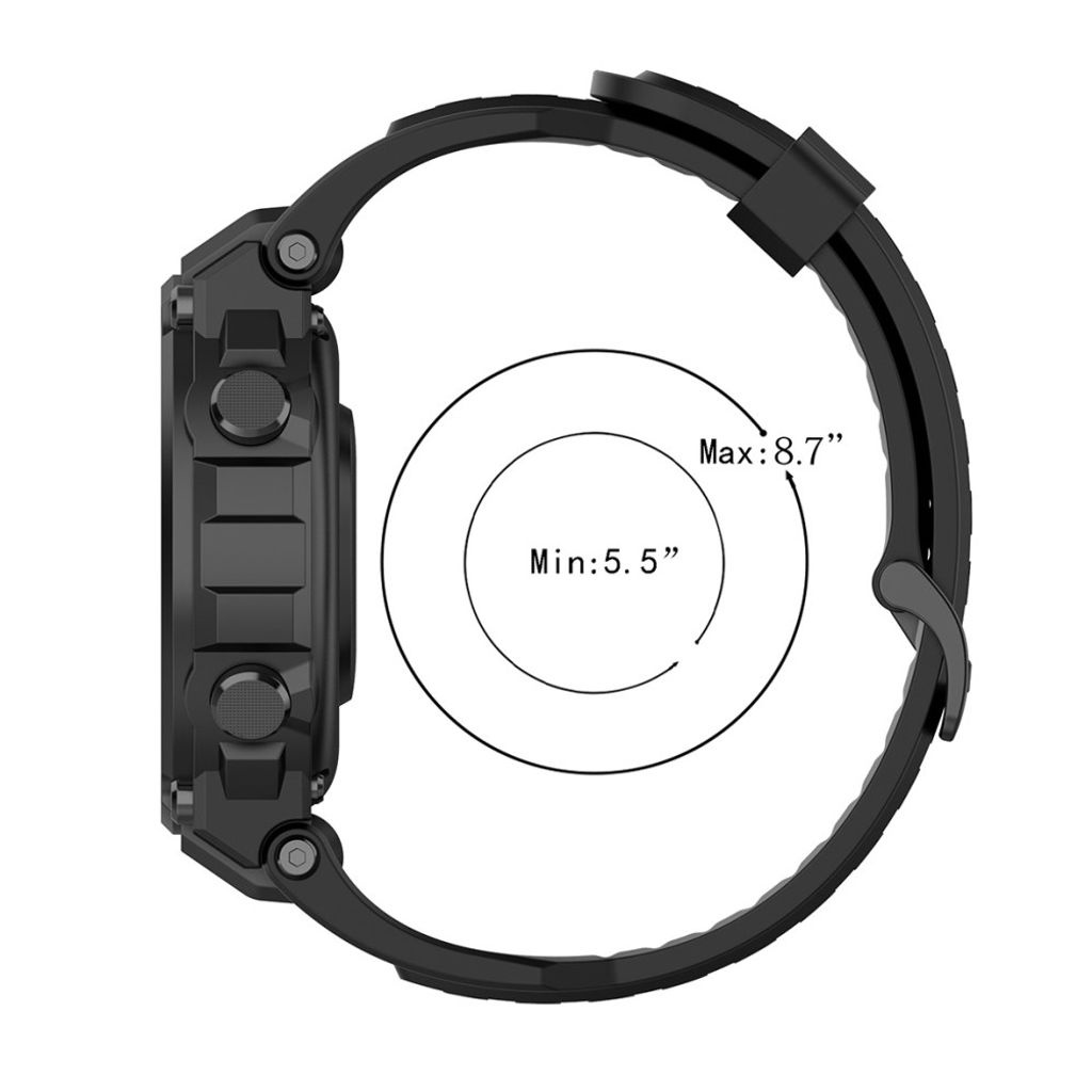 Huami Amazfit T-Rex/T-Rex Pro Klockarmband i Silikon - Svart