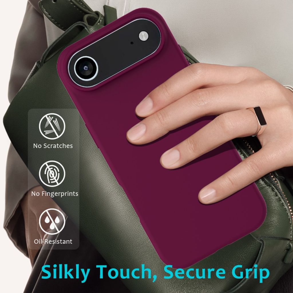 iPhone Air Silikonikuori - Viininpunainen