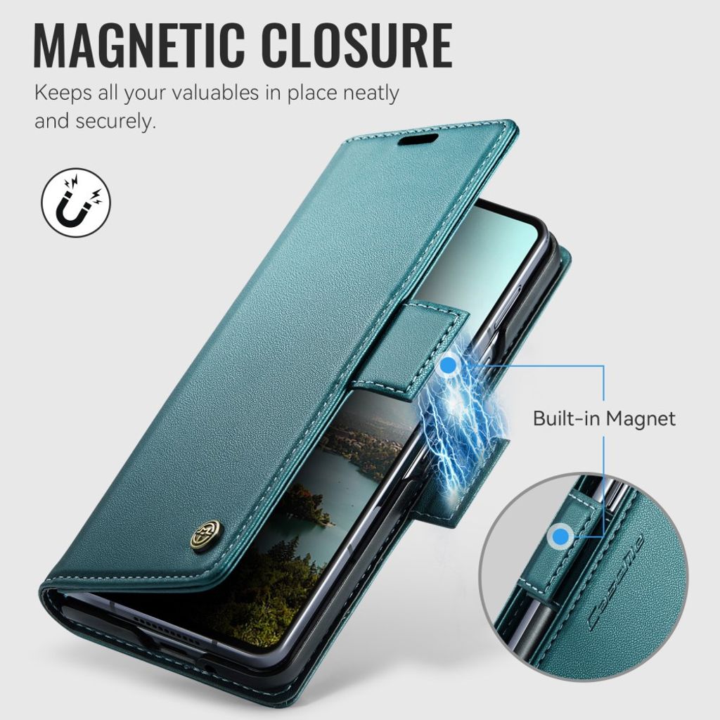 CASEME Samsung Galaxy Z Fold8 Ultra Flip Cover med RFID blokering - Grøn
