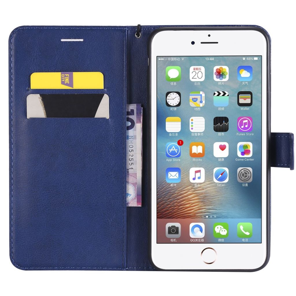 iPhone 7 Plus / 8 Plus Kotelo Korttipaikka - Sininen