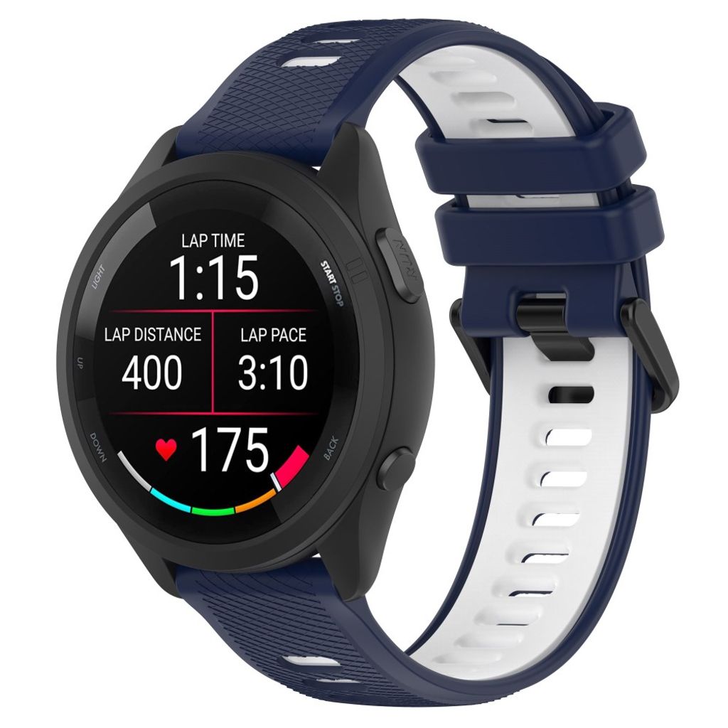 Garmin Forerunner 265S Klockarmband Tvåfärgat - Blå/Vit
