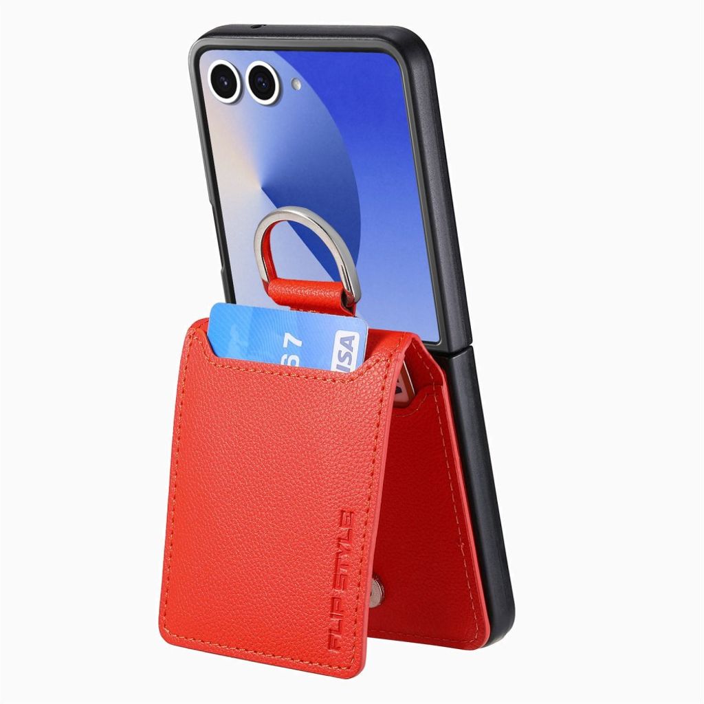 Samsung Galaxy Z Flip7 5G cover med ringholder - Orange